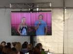 Bethany Hamilton takes questions with her husband,